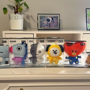 BT21 Character Plush Bag Charm Set of 6 (Sealed)